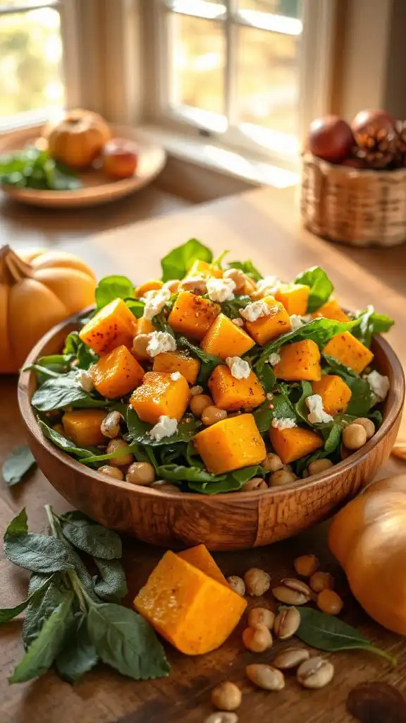 hearty butternut squash salad
