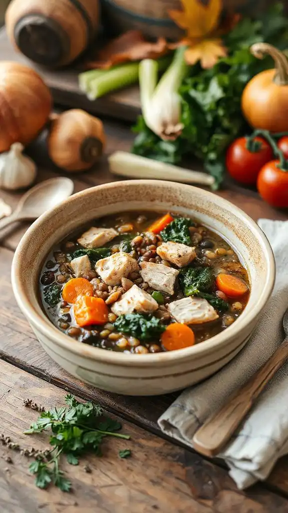 hearty chicken lentil soup hearty chicken lentil soup