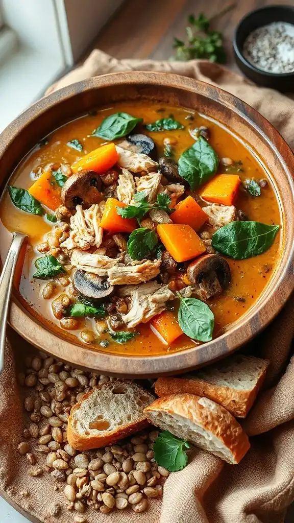 hearty chicken lentil stew hearty chicken lentil stew