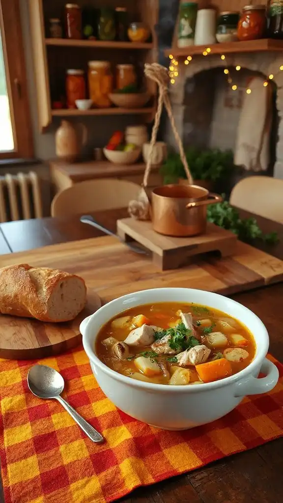 hearty chicken noodle soup
