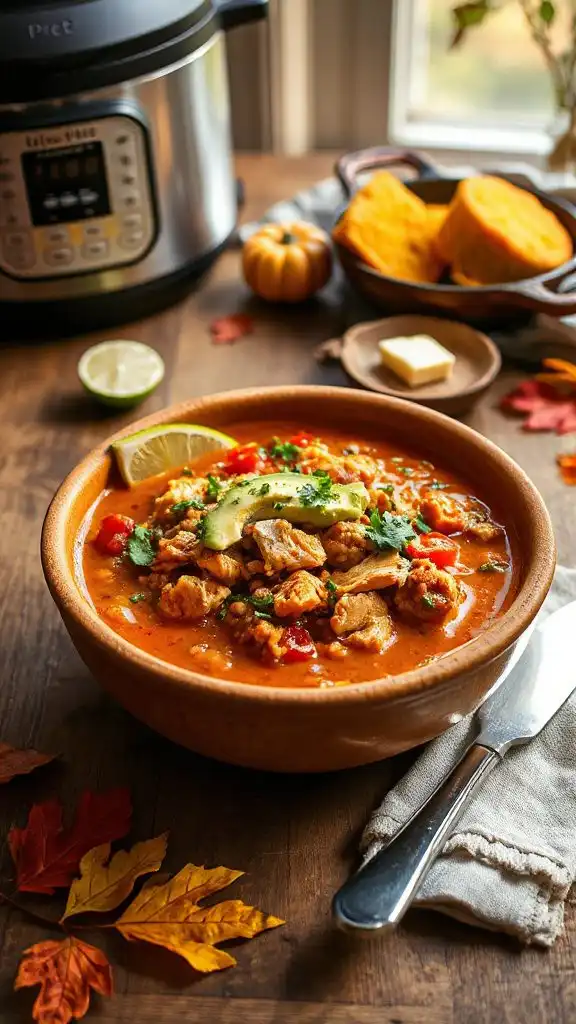hearty chicken quinoa chili