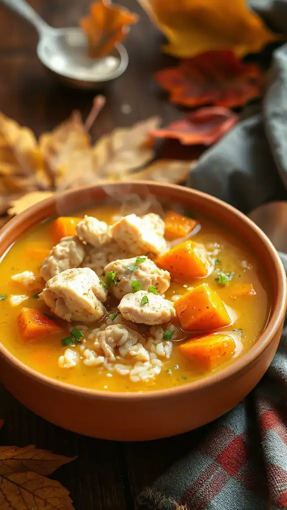 hearty chicken sweet potato soup