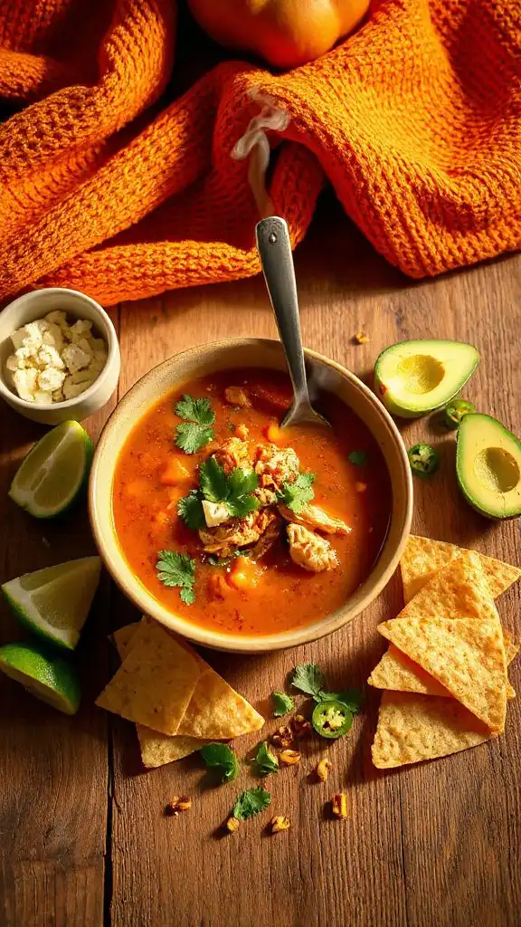 hearty chicken tortilla soup