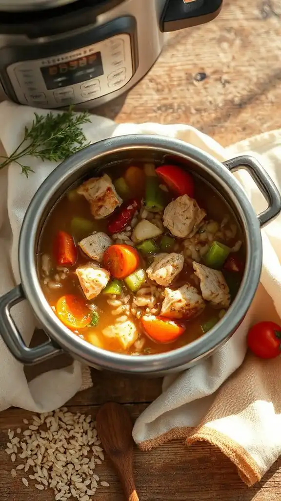 hearty chicken wild rice soup