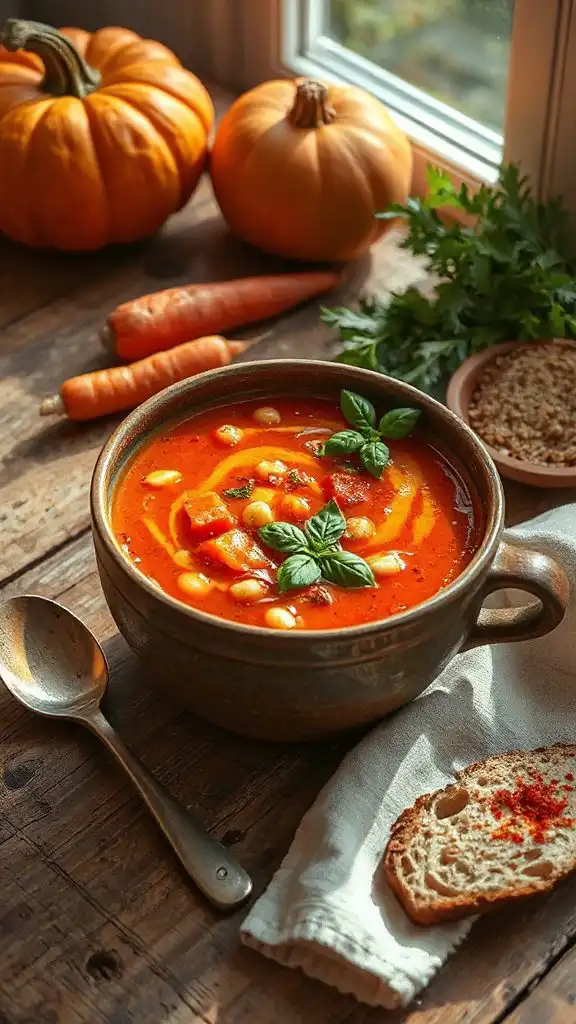 hearty chickpea quinoa soup