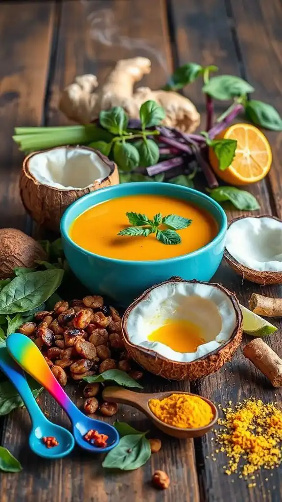 hearty coconut curry lentil soup