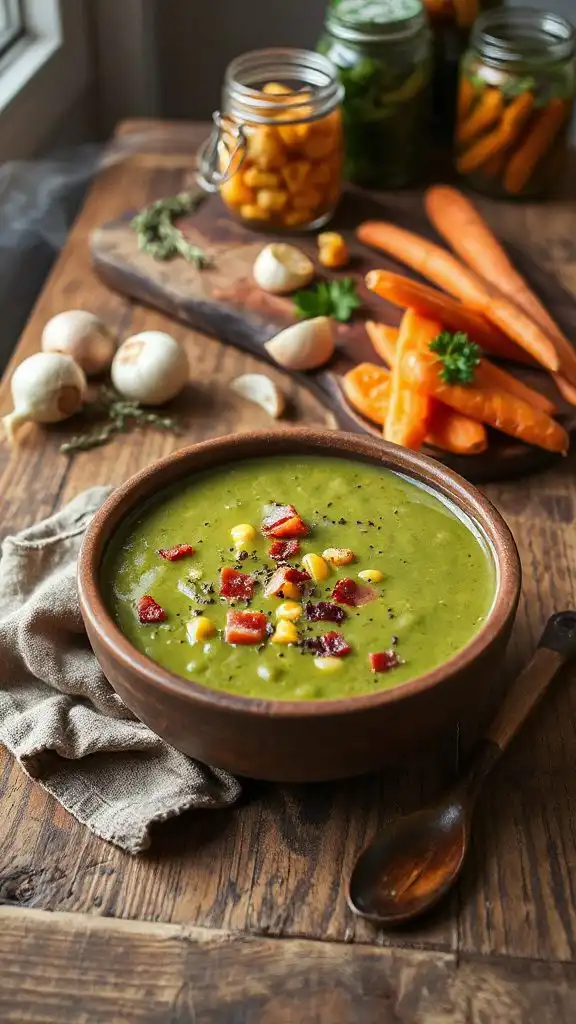hearty comforting split pea soup