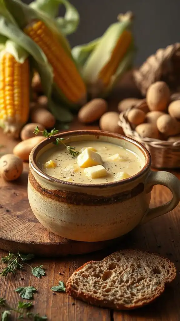 hearty corn potato chowder