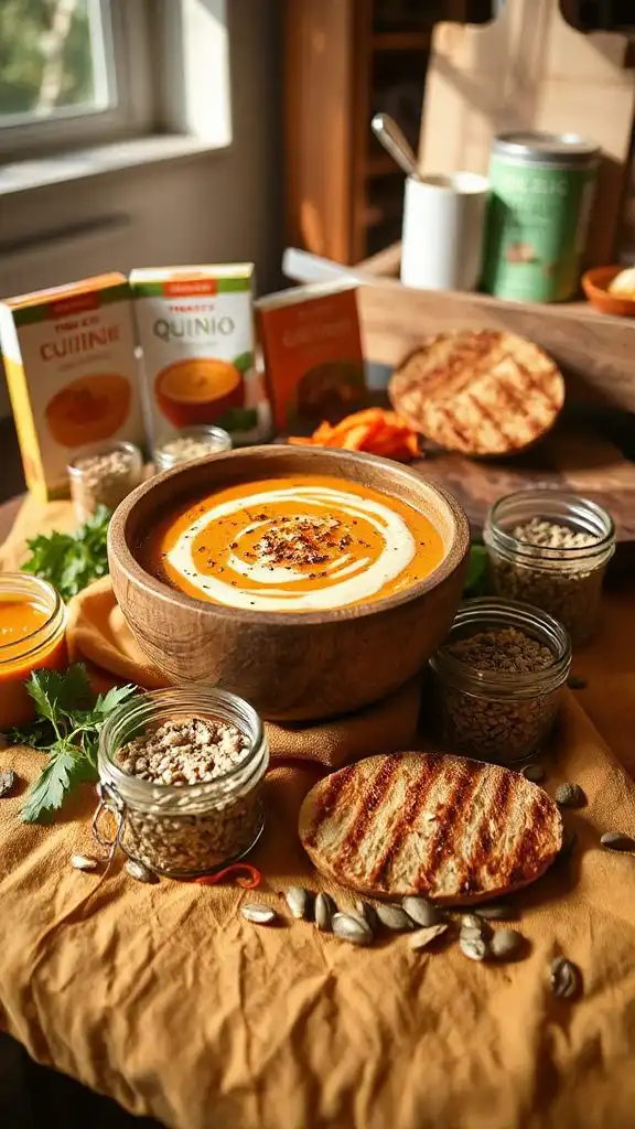 hearty fall soup grains