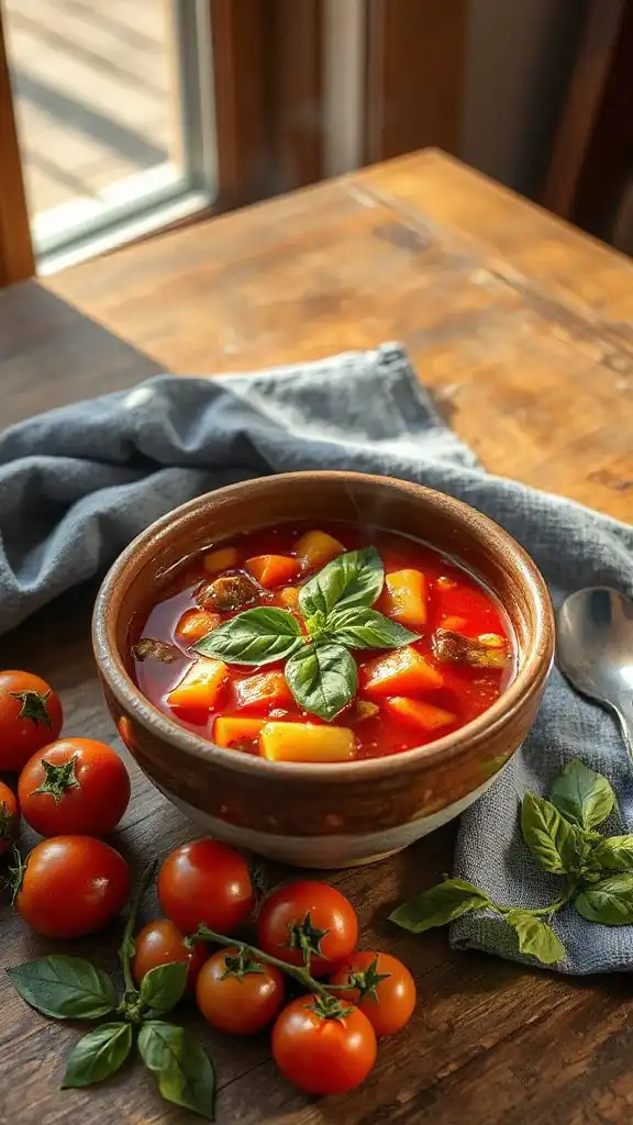 hearty fall veggie soup