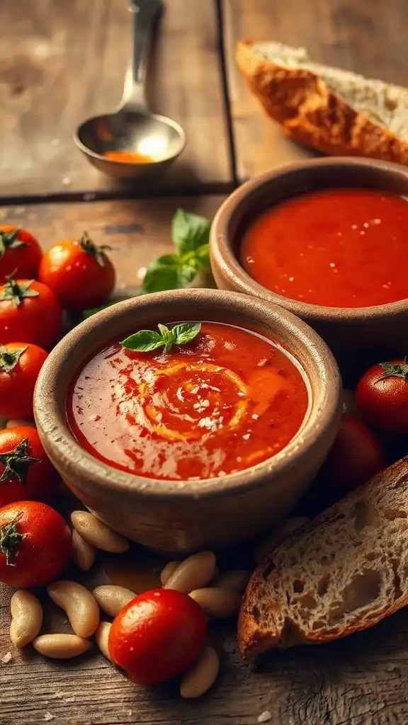 hearty fire roasted tomato soup