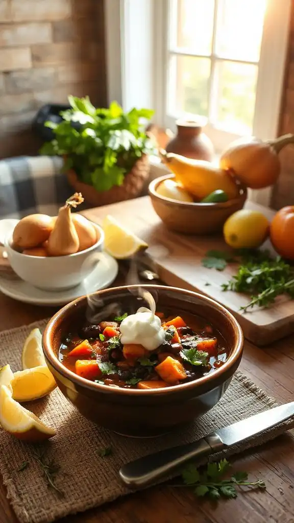 hearty flavorful vegan chili