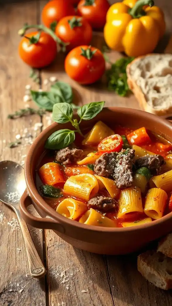 hearty italian beef minestrone