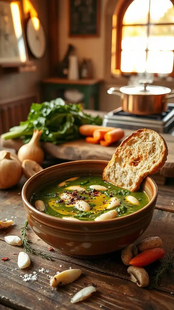 hearty kale bean soup