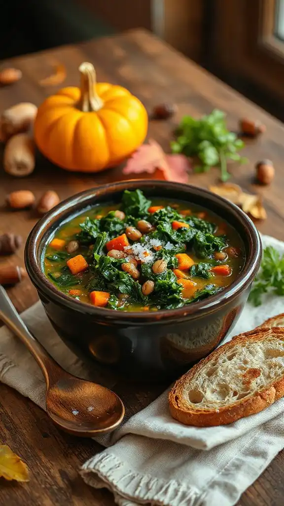 hearty kale lentil soup