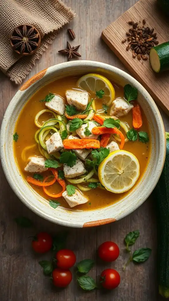 hearty keto chicken soup
