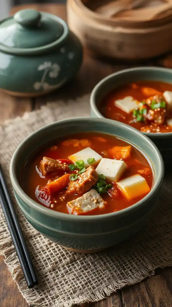 hearty korean kimchi stew