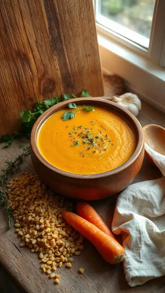 hearty lentil carrot soup hearty lentil carrot soup
