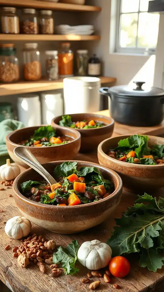 hearty lentil kale soup