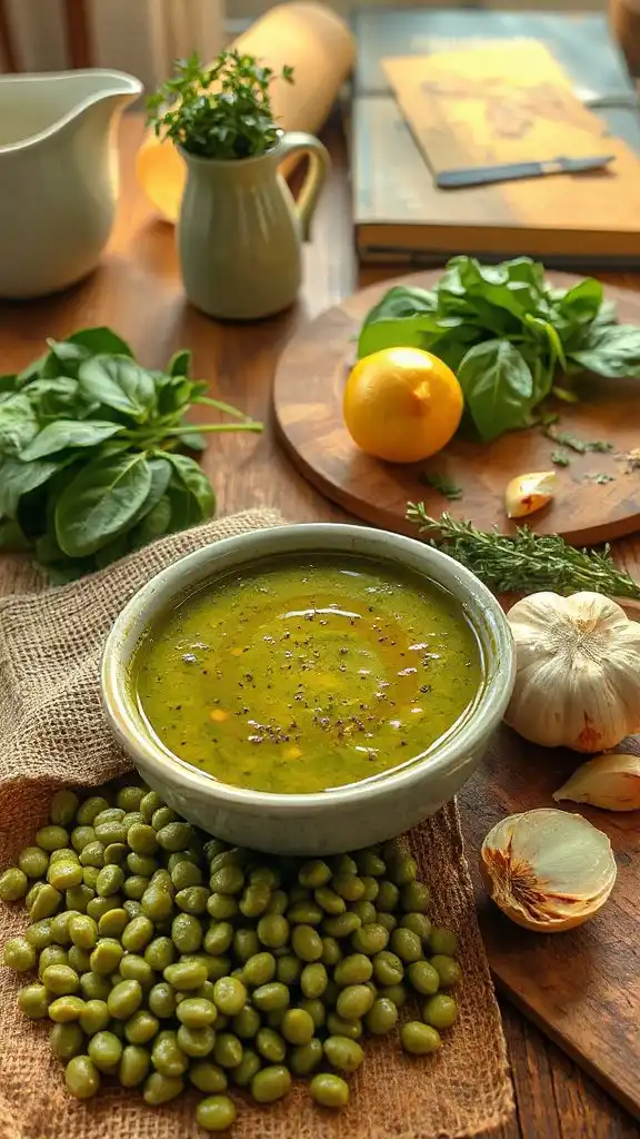 hearty lentil spinach soup