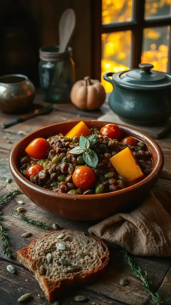 hearty lentil tomato stew