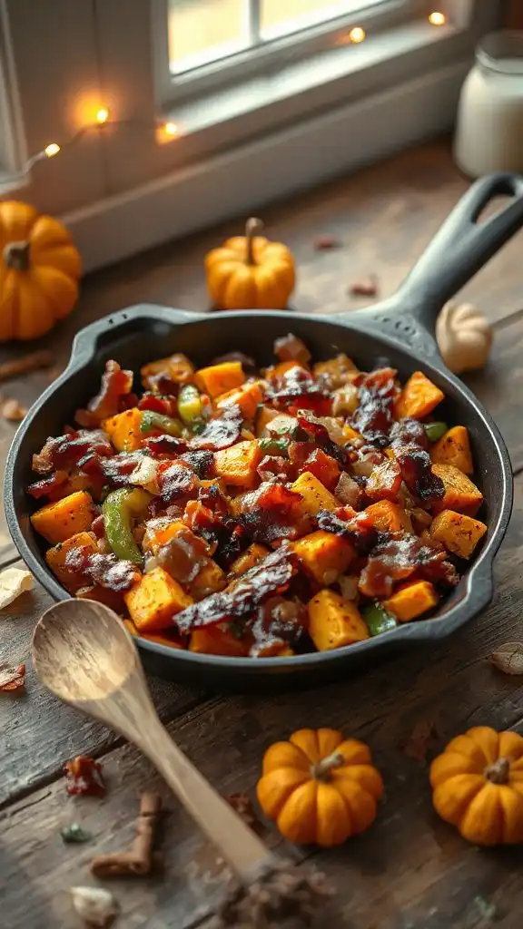 hearty maple bacon hash
