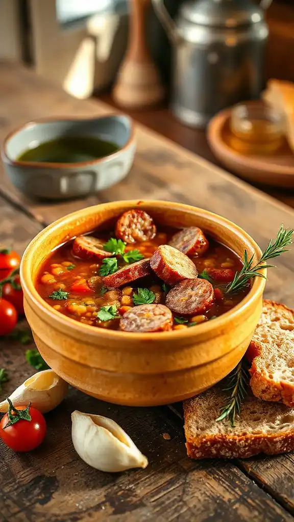 hearty mediterranean lentil soup