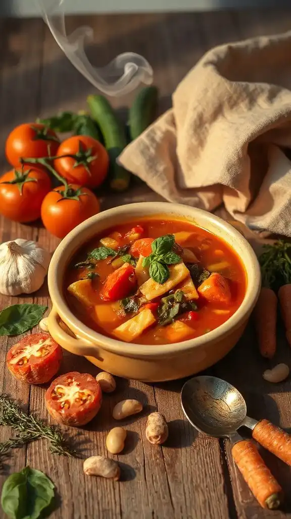 hearty mediterranean vegetable soup