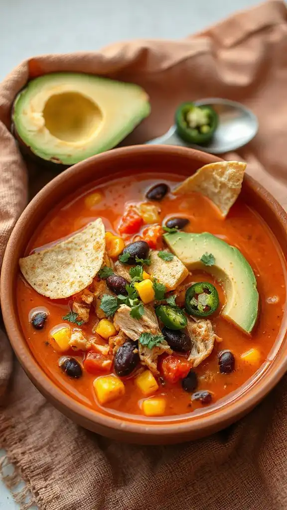 hearty mexican chicken soup