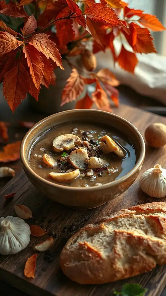 hearty mushroom barley soup