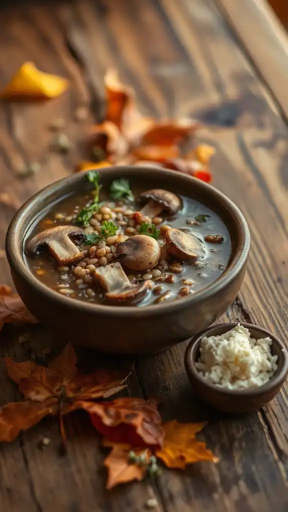 hearty mushroom barley soup