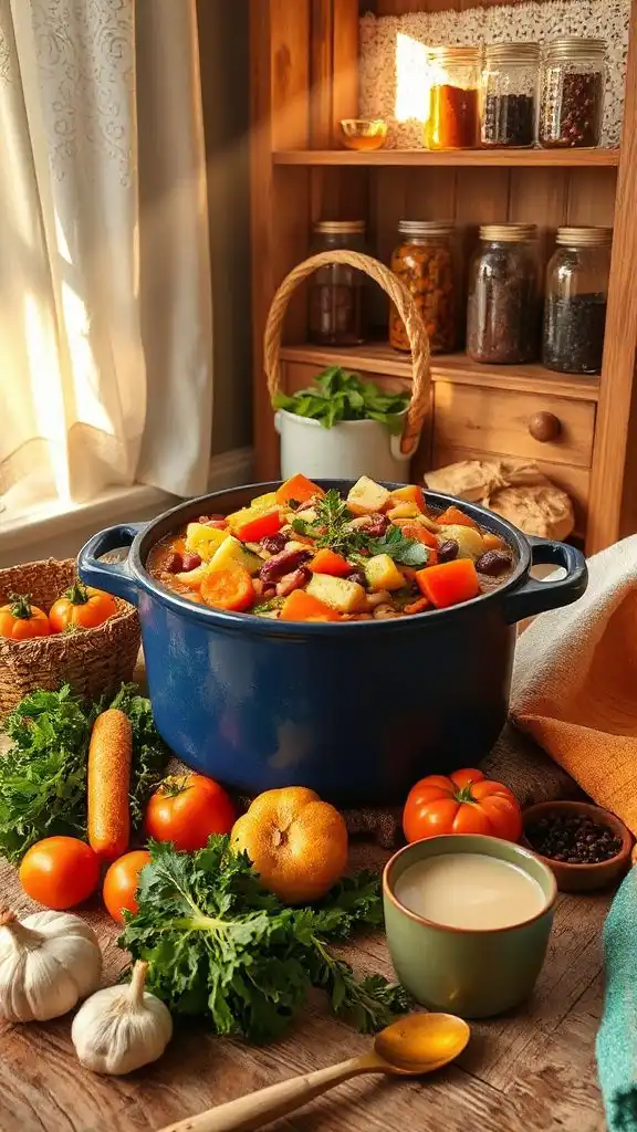 hearty nutritious vegetable soup