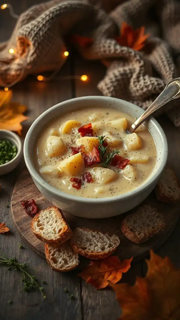 hearty potato bacon chowder