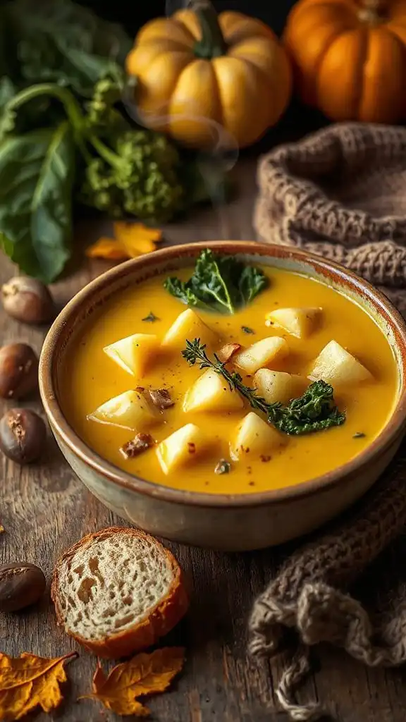 hearty potato kale soup