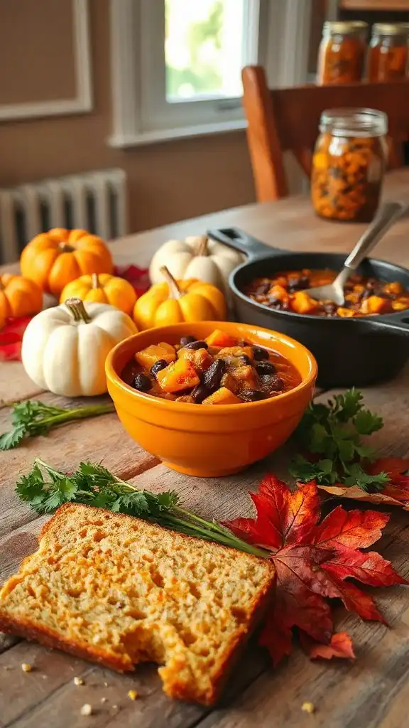 hearty pumpkin black bean chili hearty pumpkin black bean chili