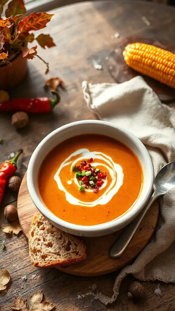 hearty roasted pepper chowder