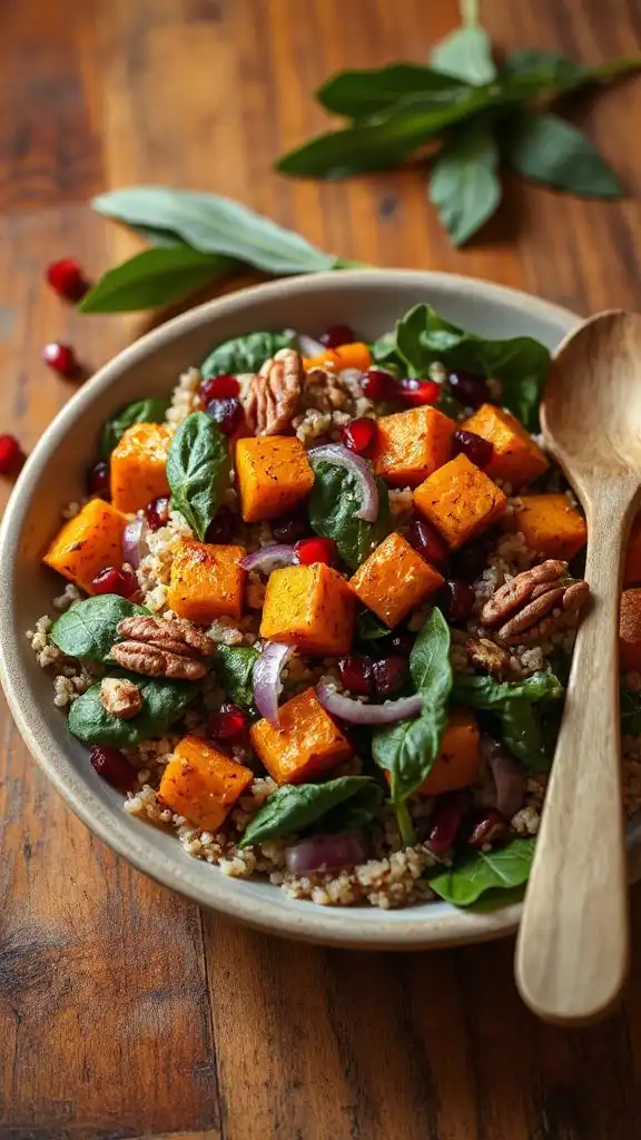 hearty roasted pumpkin salad