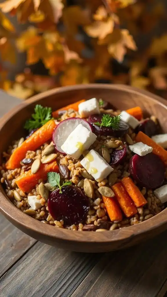 hearty root vegetable salad