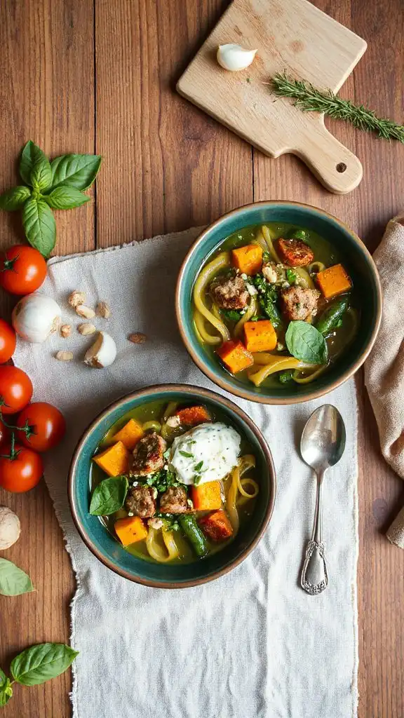 hearty sausage bean soup