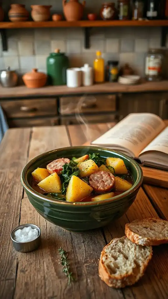 hearty sausage kale soup