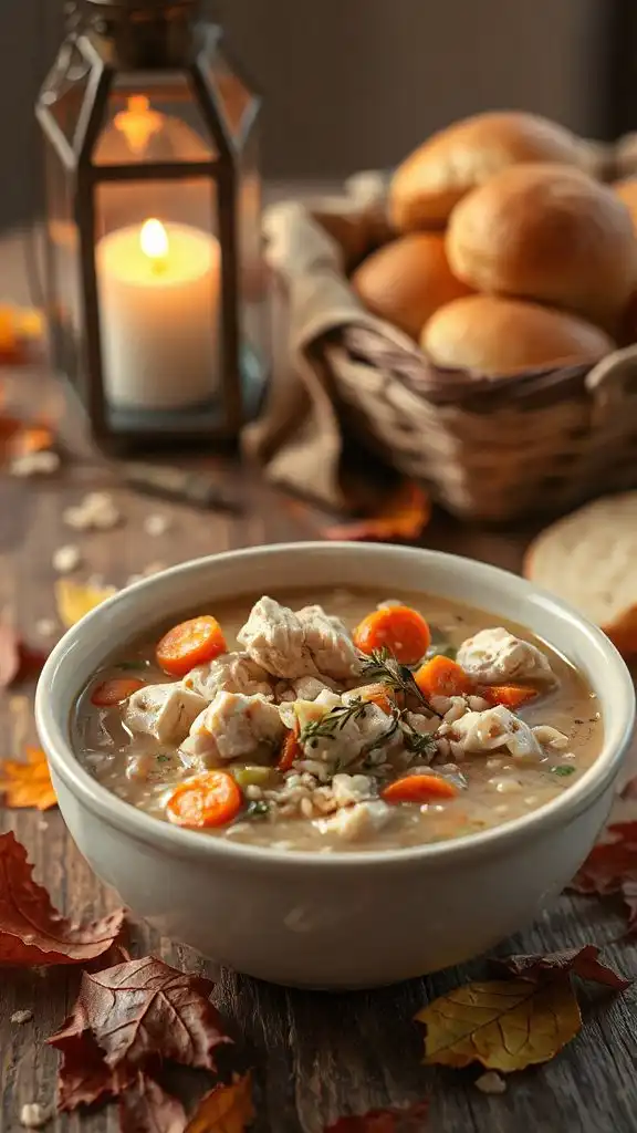 hearty slow cooked chicken soup