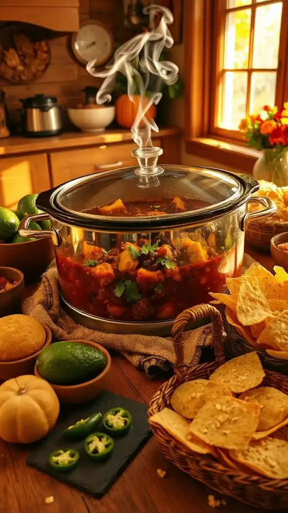 hearty slow cooker chili