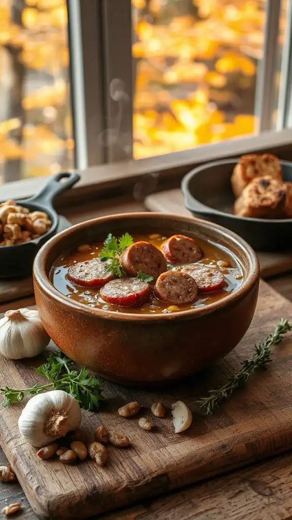 hearty smoked sausage soup