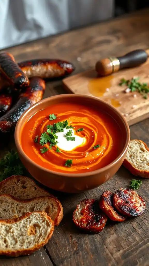 hearty smoked sausage soup