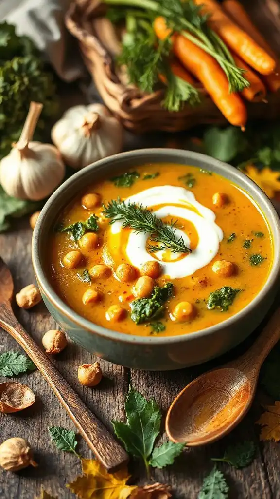 hearty smoky chickpea chowder