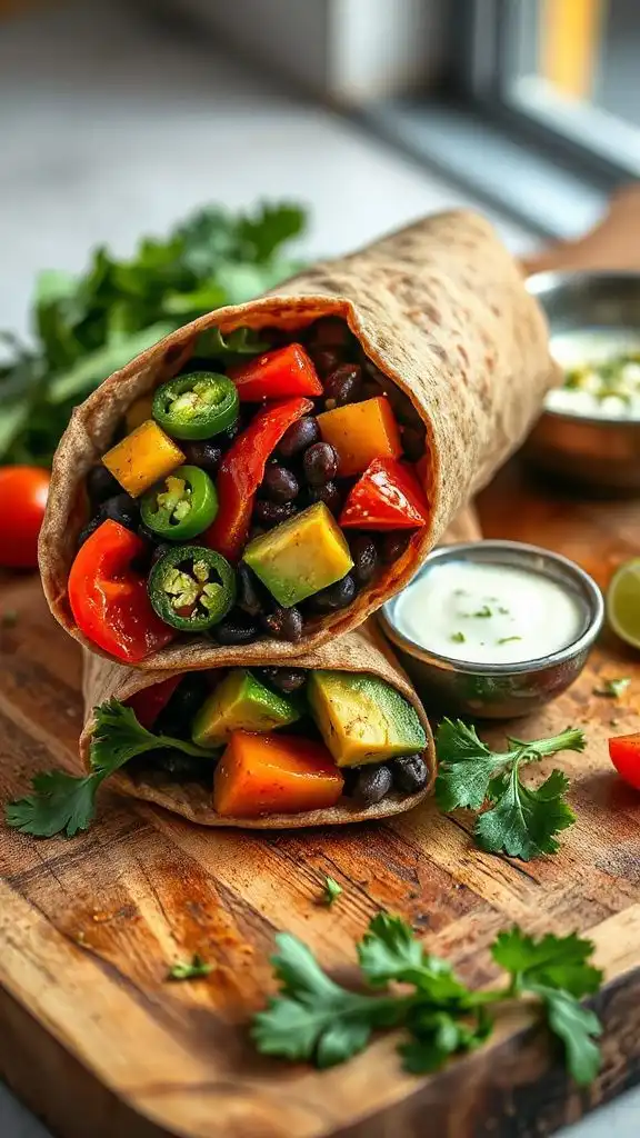 hearty southwest black bean wrap hearty southwest black bean wrap