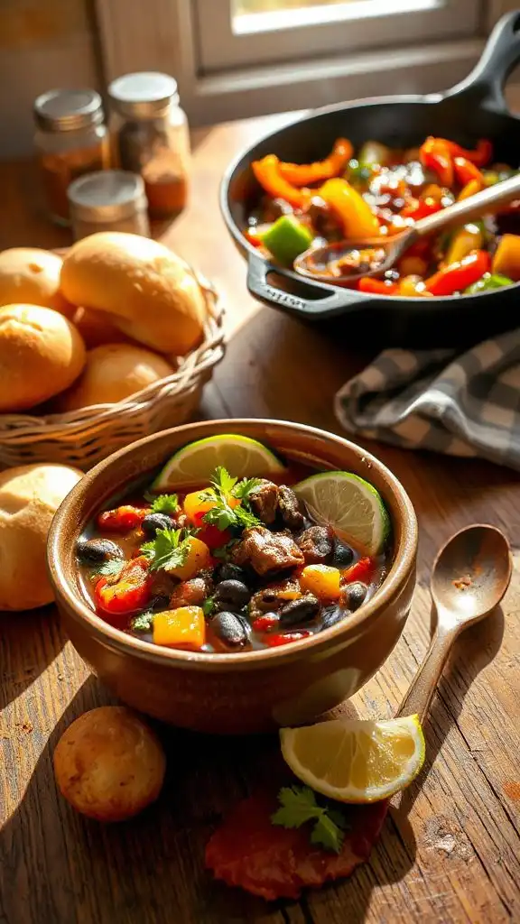 hearty southwestern beef soup