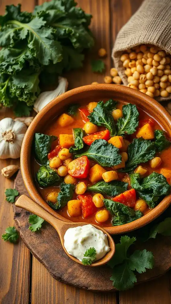 hearty spicy kale stew hearty spicy kale stew