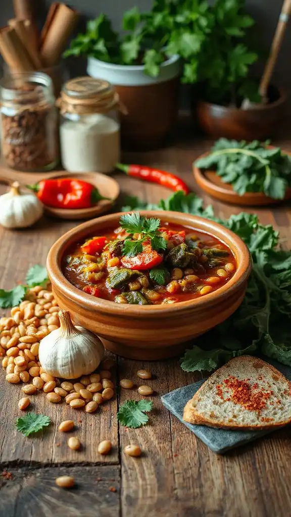 hearty spicy lentil stew