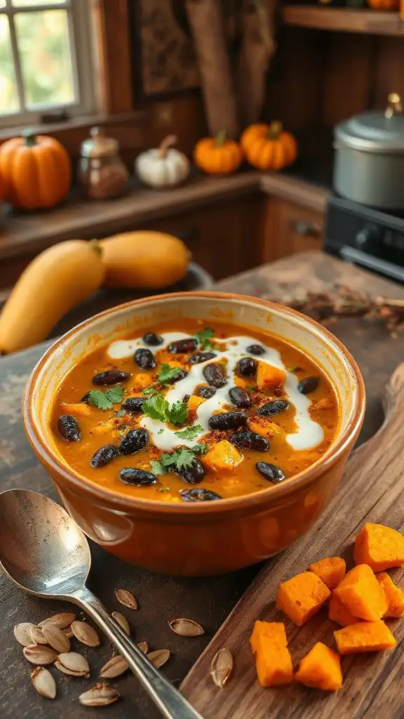 hearty spicy pumpkin stew
